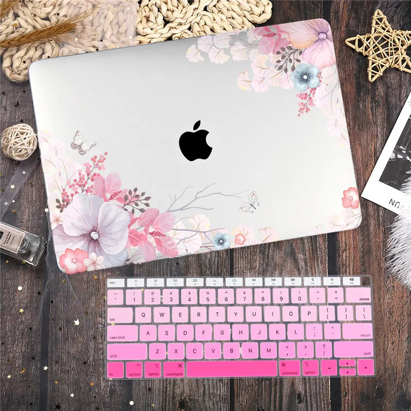 Closeout Flower Case for Macbook Air Retina 11 12 13.3" New Mac Book Pro 13 15 16 Touch Bar 2020 neQKM8ElLGE