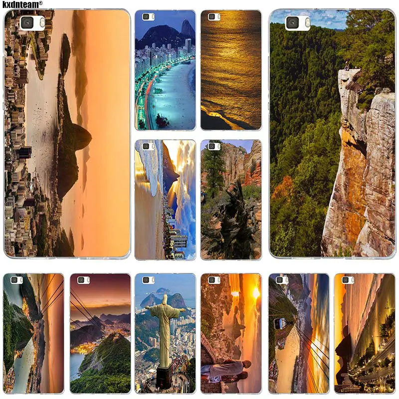 Rio De Janeiro для Huawei P8 P9 P10 P20 Lite Mate 10 Pro Y5 Y6 II Y7 Honor 6X 7X 9 мягкий силиконовый чехол из ТПУ