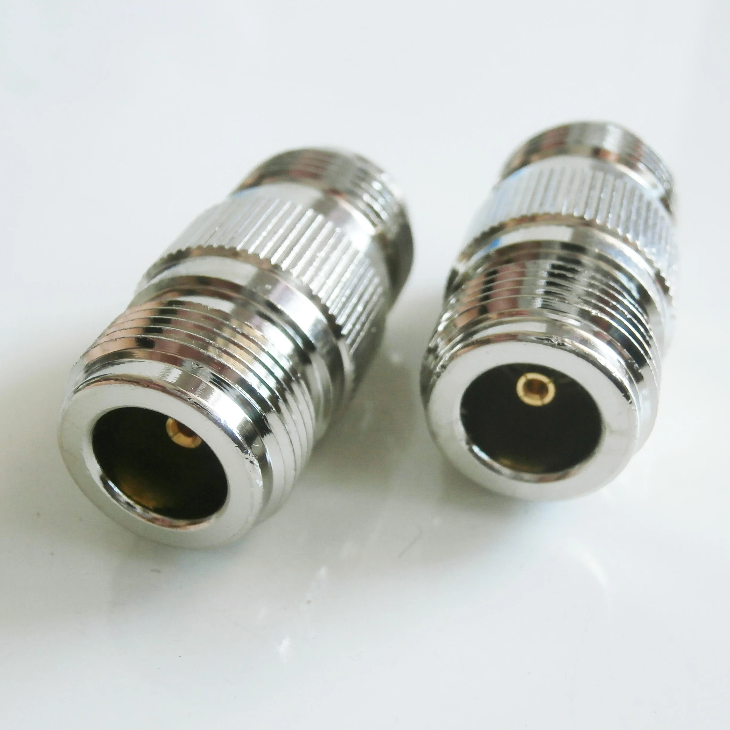 N a N Cable Coaxial conector broches N hembra a N macho y hembra chapados en níquel latón recta, RF Coaxial adaptadores