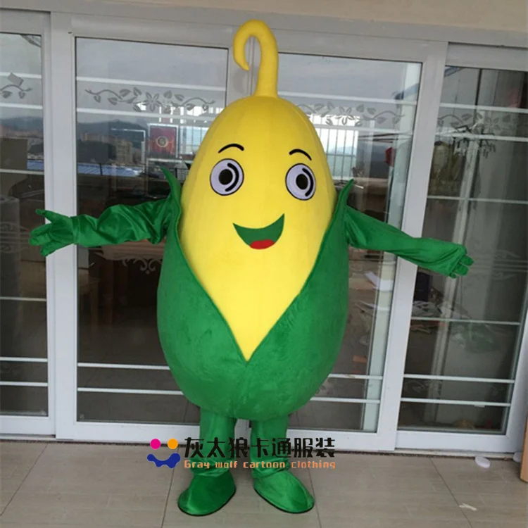 green corn Овощи тема аниме маскарадные костюмы Красный сладкий картофель талисман оранжевый Кукуруза Таро граната карнавальный маскарадный костюм - Цвет: green corn