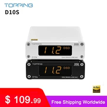 Cobertura d10s mini usb dac amp css xmos xu208 es9038q2m dsd256 pcm 384khz amplificador de áudio decodificador d10 s
