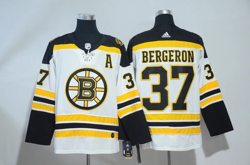 Сшитая Мужская одежда для взрослых#37 Patrice Bergeron 33 Zdeno Chara 4 Bobby Orr 47 Torey Krug Tuukka Rask Jersey