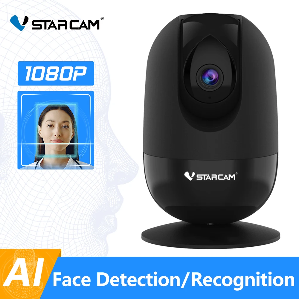 Vstarcam 1080P IP Camera  Wifi Camera AI Facial Recognition Camera Face Detection Camera Auto Tracking CCTV Surveillance Camera