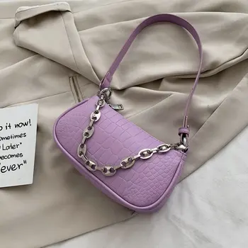 

Summer Women's Fashion Handbag 2020 New Style Vintage Crocodile Underarm Bag