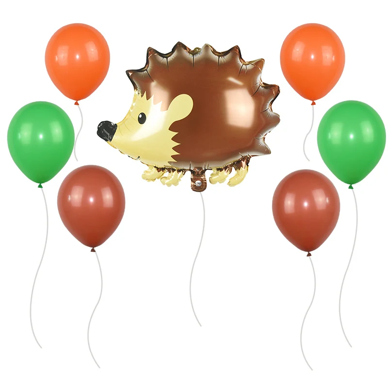 5/7pcs Animal Balloon Set Safari Forest Zoo Theme Party Decoration Foil Latex Ballons Jungle Party Supplies Kids Birthday Favors - Цвет: 7pcs set H