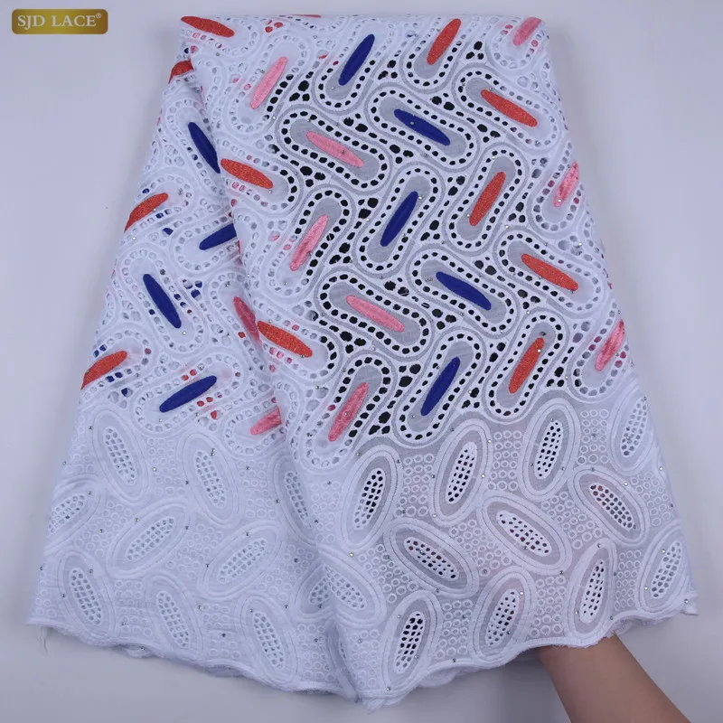 Dubai Lace Fabrics High Quality Cotton Lace Cotton Dry Lace Fabric Swiss Voile Lace In Switzerland A1722