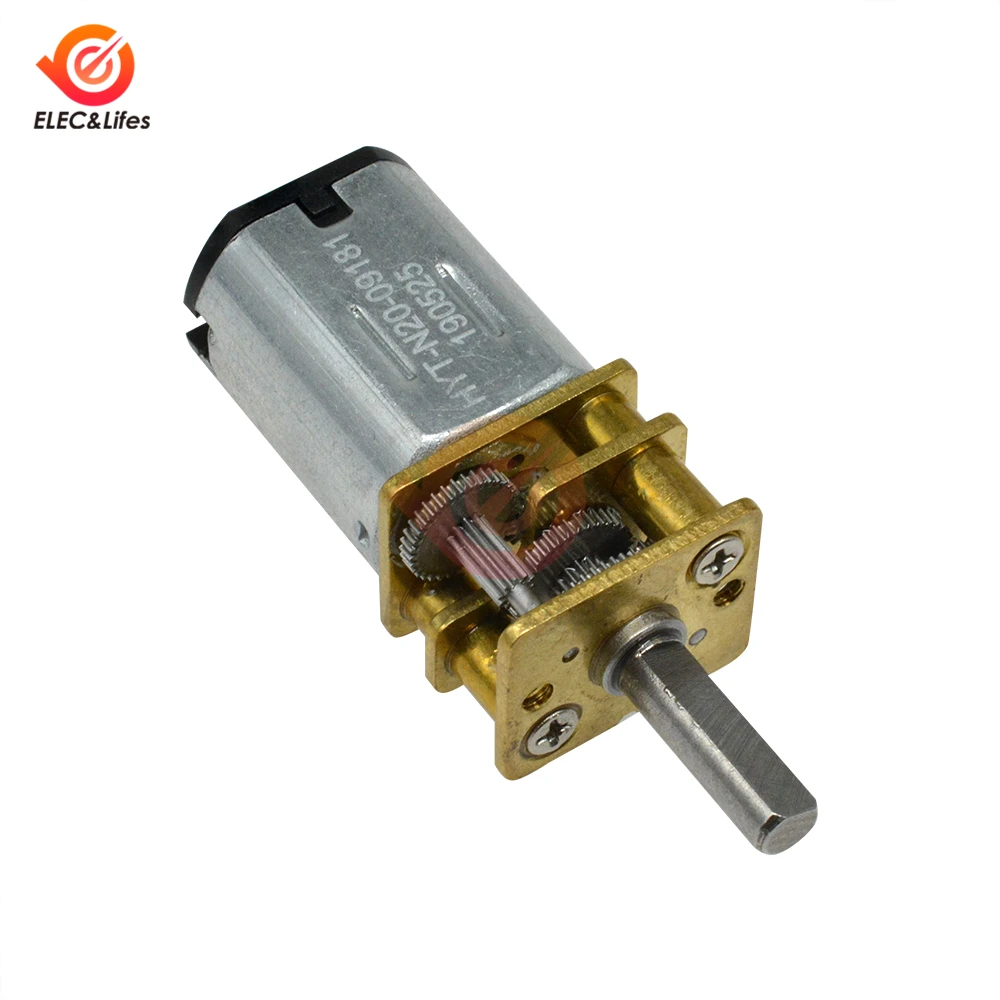 GA12-N20 N20 3V 6V 12V DC редукторный двигатель 100 об/мин замедление микро мотор DIY RC Car Robot Boat