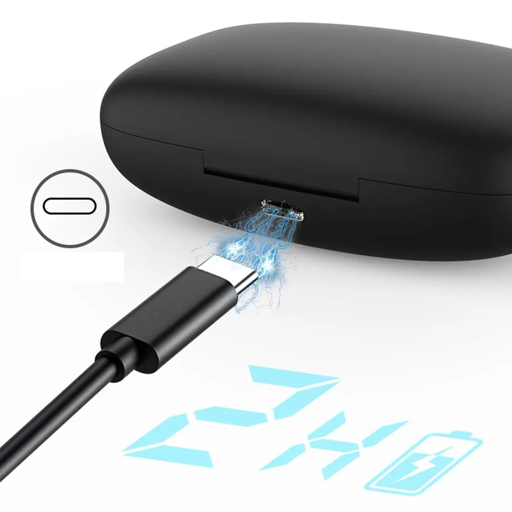 T17 Ear Hanging Type Sports Wireless Headset Black Led Power Display Lossless Noise Reduction Wireless Earphone