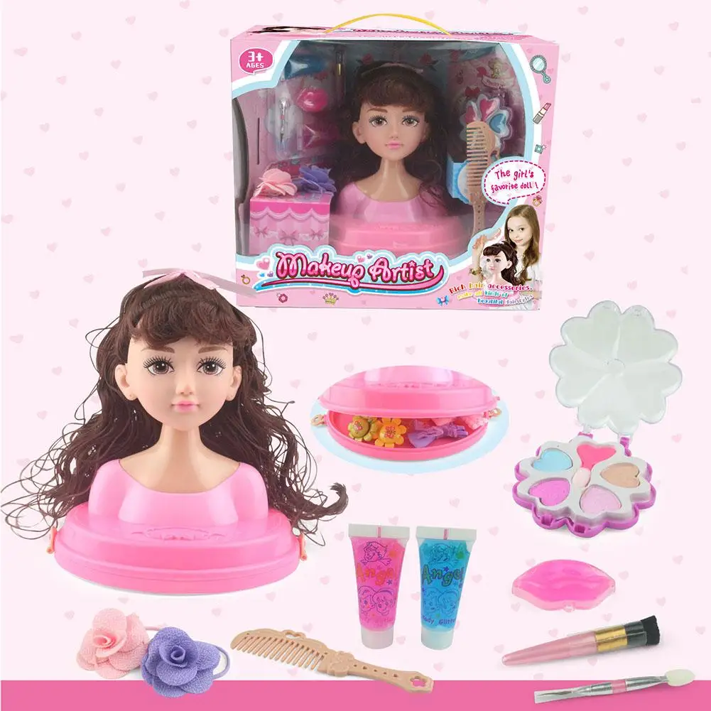 Детский набор для макияжа, куклы для девочек, парикмахерские куклы принцессы, игрушки для девочек, платья для девочек, гребни для волос, игрушки для девочек