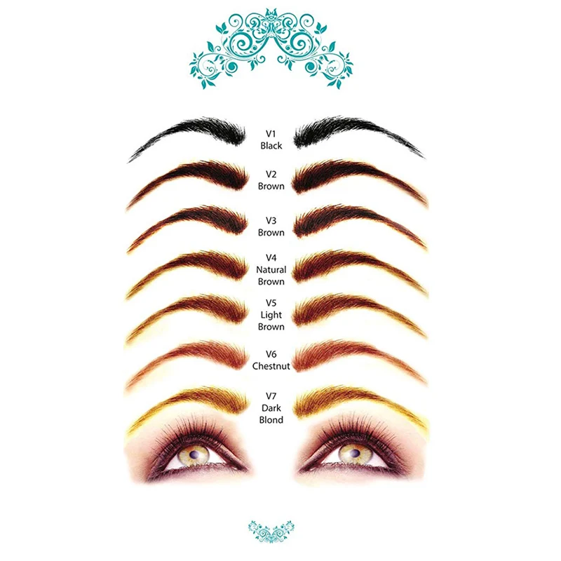 Germany Penakle Long Lasting Eyebrow Tattoo Makeup Waterproof & Sweat Proof Temporary Eyebrow Enhancer Set with Original Brush
