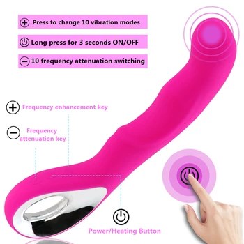 G Spot Dildo Vibrator Vaginal Stimulator Clitoris Sex Toy for Women Pussy Massager Waterproof Magic Wand Rechargeable Erotic Toy 3