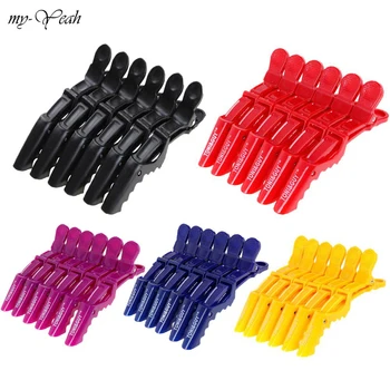 

5 Color Hairdressing Clamps Claw Clip Hair Salon Plastic Crocodile Barrette Holding Hair Section Clips Grip Tool Accessories new