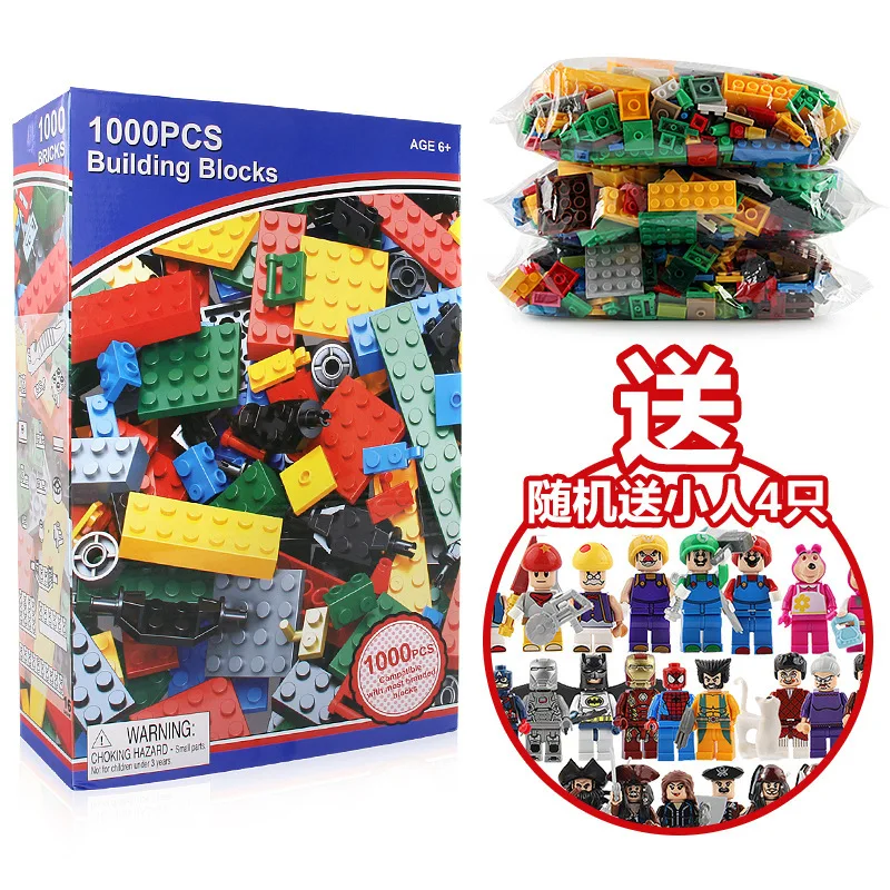 

CHILDREN'S Building Blocks 1000pcs-Compatible Block Building Blocks Upgraded Blue Paragraph Australia Building Blocks CHILDREN'S