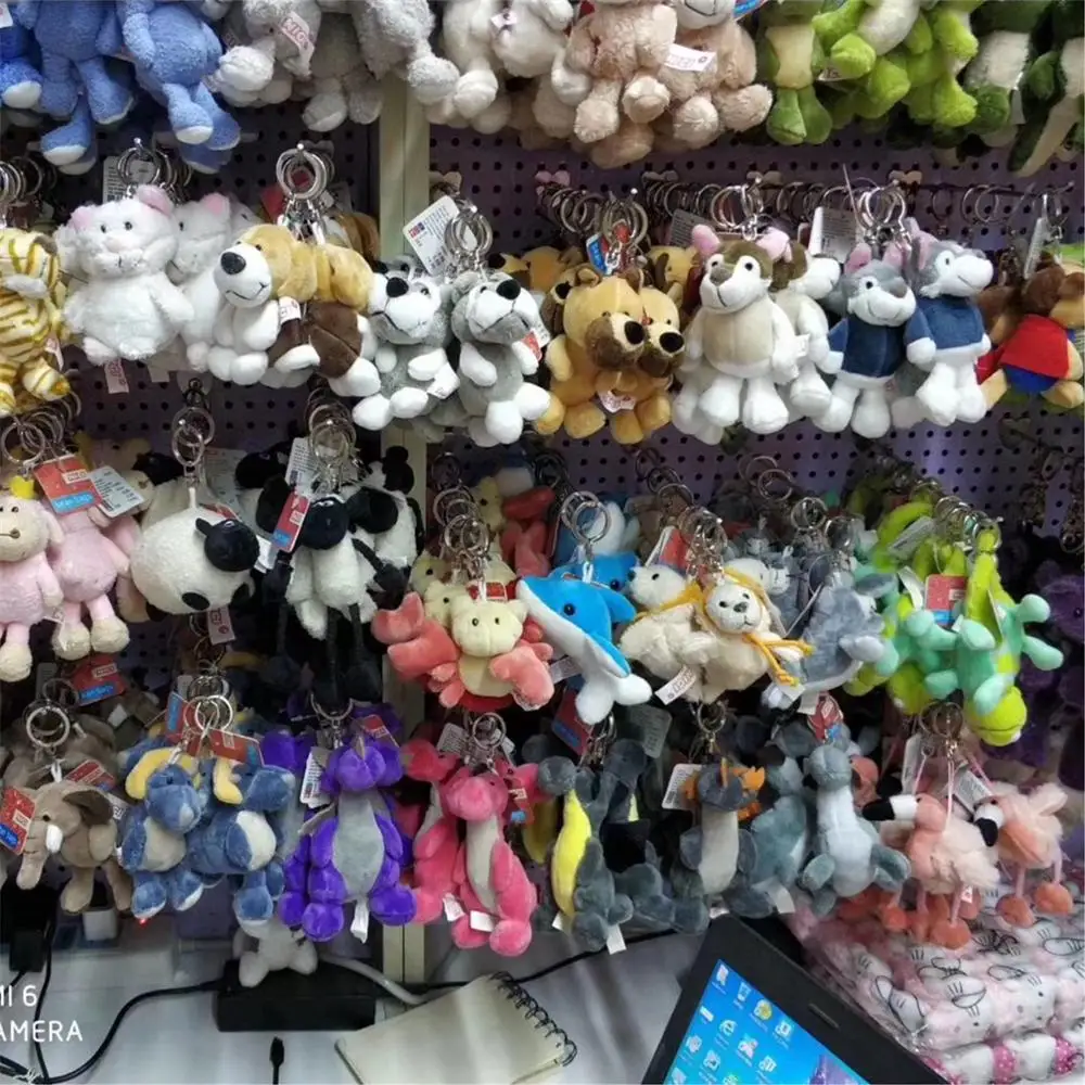 5 шт. в случайном порядке доставка милые мягкие животные детский брелок на