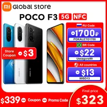 Global Version POCO F3 5G NFC 6GB 128GB/8GB 256GB Smartphone Snapdragon 870 Octa Core 6.67"120Hz E4 AMOLED Display