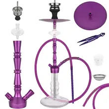 ADMY®Кальян набор кальян 75 см алюминиевый сплав | кальян черная Патока catcher | содержит светящийся тепловой рюкзак | керамический распылитель | нержавеющая сталь