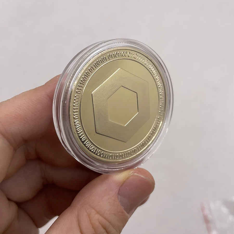 Monete Souvenir Bitcoin Moneta Souvenir In Metallo Bitcoin & Ethereum - 40  Mm, Finitura Oro - Da Collezione O Regalo Collezione Criptovalute 40 Mm