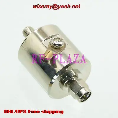 

DHL/EMS 10pcs protection shield Arrestor protector 0-3GHZ 50Ohm DC-90V SMA male to SMA female Coaxial-for electric arrester-A6