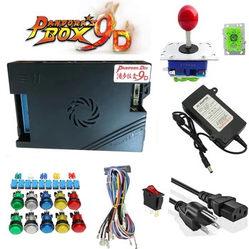 

NEW Original Pandora Box 9D 2500 Games Set DIY Arcade Kit Push Buuttons Joysticks Arcade Machine Bundle Home Cabinet with manual