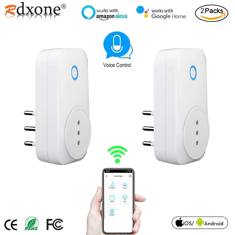 Умная розетка итальянская с Wi Fi для мониторинга мощности приложение Tuya Smart Life