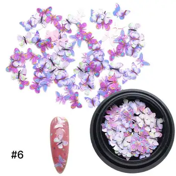 

3 Boxs Nail Foils Transfer Foils Decorations DIY Idea Nail Art Sticker Mini 3D Handmade Butterfly Decals Nail Supplies