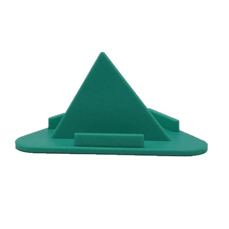 Universal Triangle Three-sided Desktop for Xiaomi Phone Stand Bracket Pyramid Shape Holder Stand Desk Mount Bracket for IPhone - Цвет: green