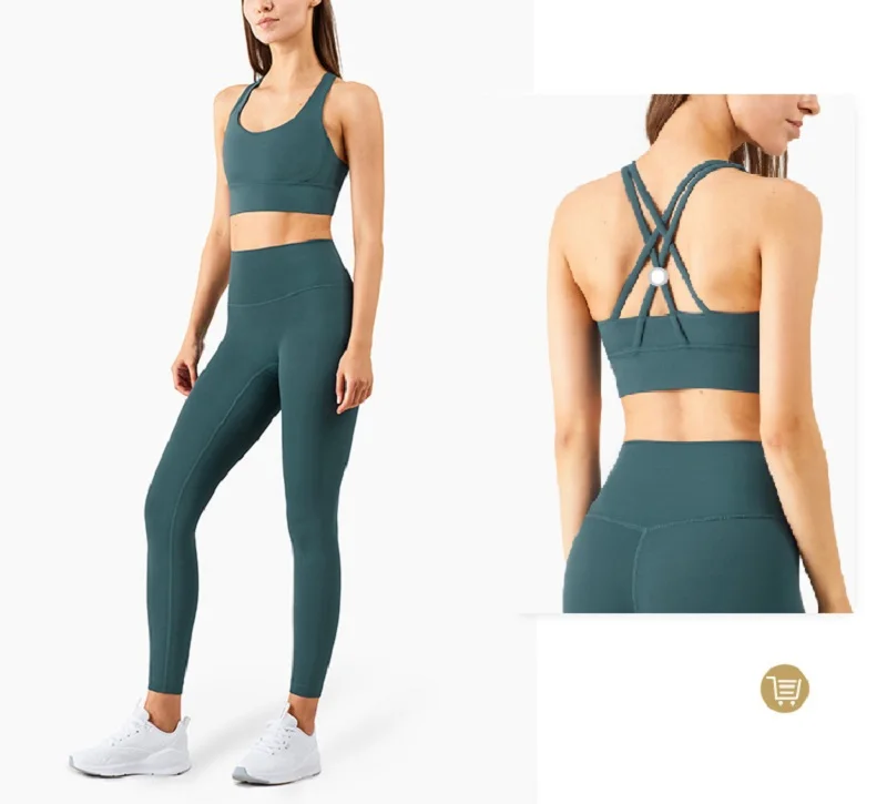 Lulu Hot Sell Gym Yoga Vest Athletic Fitness Women Sports Bra Solid Color Cross Sexy Tights Tank Top Butter Soft With Chest Pad Lulu Hot Sell Gym Yoga Vest Athletic Fitness Women Sports Bra Solid Color Cross Sexy Tights Tank Top Butter Soft With Chest Pad