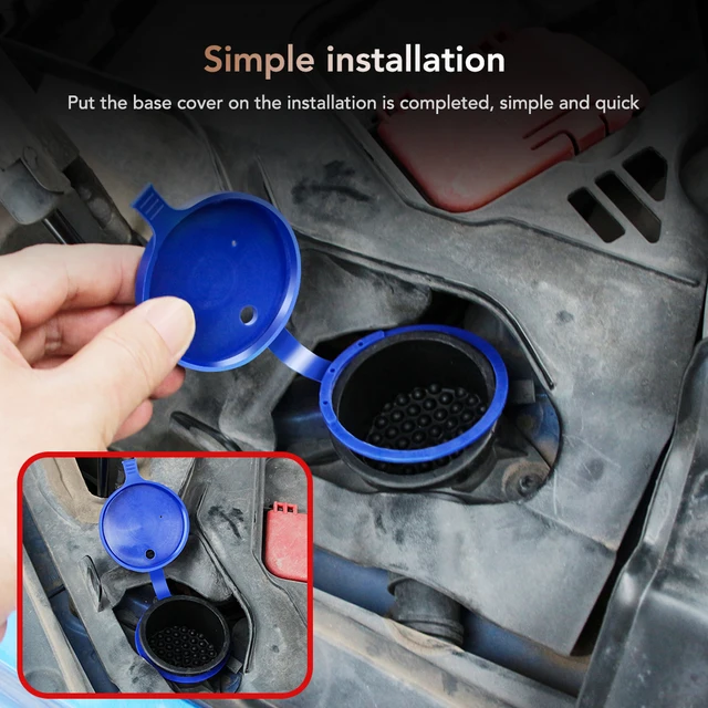 1x Windshield Washer Fluid Reservoir Cap For BMW E46 E90 E88 E60 X3 X5-  #61667264145 Black ABS Plastic Cover Car Wear Parts - AliExpress