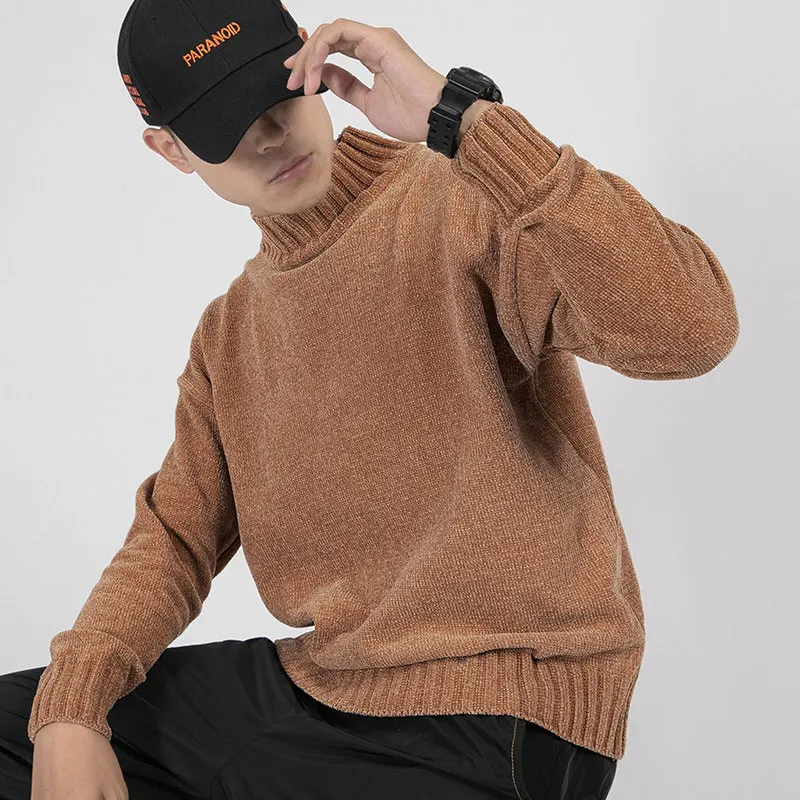 Fashion Half Turtleneck Sweater Men 