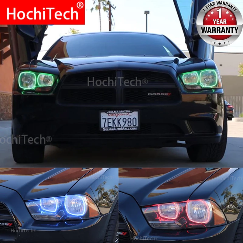 Авто Halo кольца хлопок огни Светодиодный Ангельские Глазки RGB автомобильный