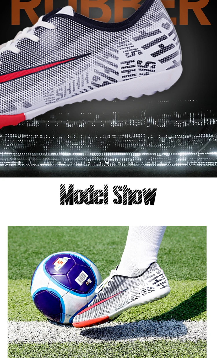Ограничено по времени, Детские шипованные кросовки для футбола, футбольные бутсы Chuteira Futebol Zapatos De Futbol, длинные шипы, европейские размеры 28-40