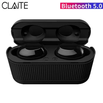 

CLAITE Portable TWS Wireless bluetooth Earphone BT5.0 Smart Touch Flashlight Stereo Earbuds with Charging Box
