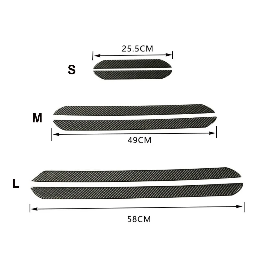 Car Door Sill Scuff Plate Universal Auto Entry Threshold Cover Panel Carbon Fiber Step Protective Decorative Sticker Guard