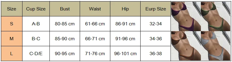 Женский сексуальный комплект бикини с пуш апом бюстгальтером трусики стринги