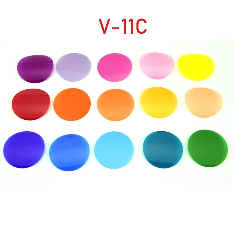 Godox V11C V11T Color Effects Set Color Temperature Adjustment Set for V1 H200R AK-R1 Round Flash Heads 30pcs Gel Filters