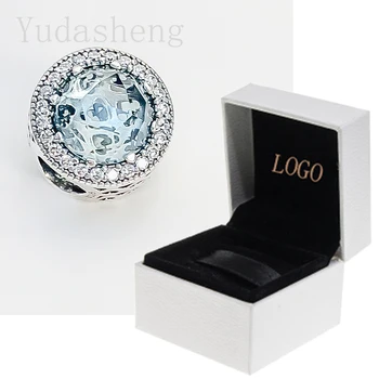

Sparkling Light Blue Charm（with charm box）High Quality 1: 1 Factory Wholesale Diy Bracelet women's jewelry