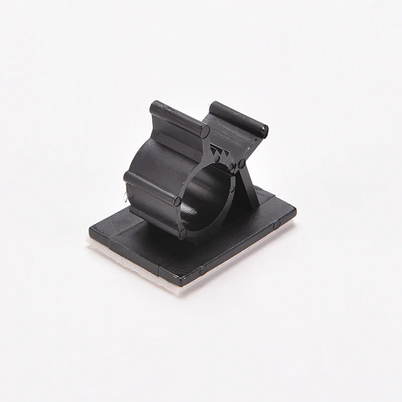 

Black 10 Pcs Adhesive Backed Nylon Wire Adjustable Cable Clips Clamps 10mm