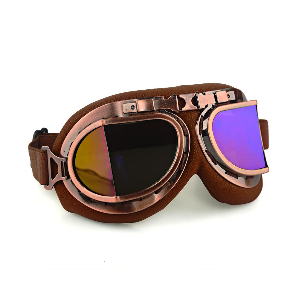 Gafas de sol Retro para motocicleta, lentes de piloto, casco de Moto, de motocicleta| - AliExpress