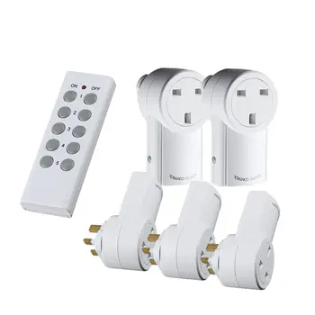

Universal UK Power Socket Plug RF 433mhz Wireless Remote Control Outlet Compatible Broadlink RM4 pro For Smart Home Automation