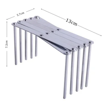 

Multi-function Retractable Storage Rack Folding Kitchen Gadget Multi-function Stainless Steel Steaming Pot Rack