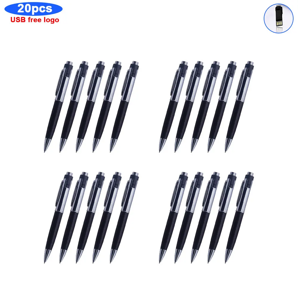 bulk 20pcs free logo metal 32gb usb flash Drive128gb pendrive 64gb 2.0 pen drive 16gb 8gb 4gb memory stick gift u disk | Компьютеры и