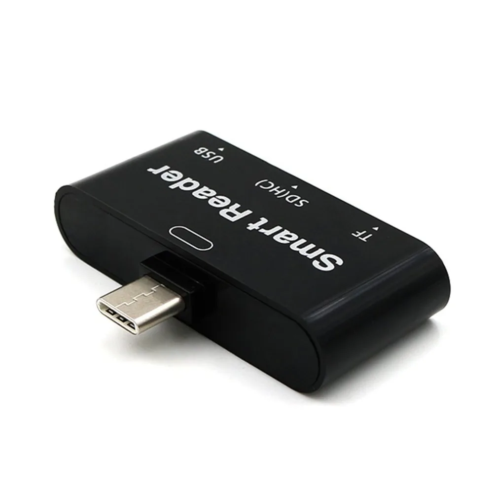 Type C и Micro USB и USB 3 в 1 OTG кард-ридер высокоскоростной USB2.0 Универсальный OTG TF/SD для Android компьютера удлинители