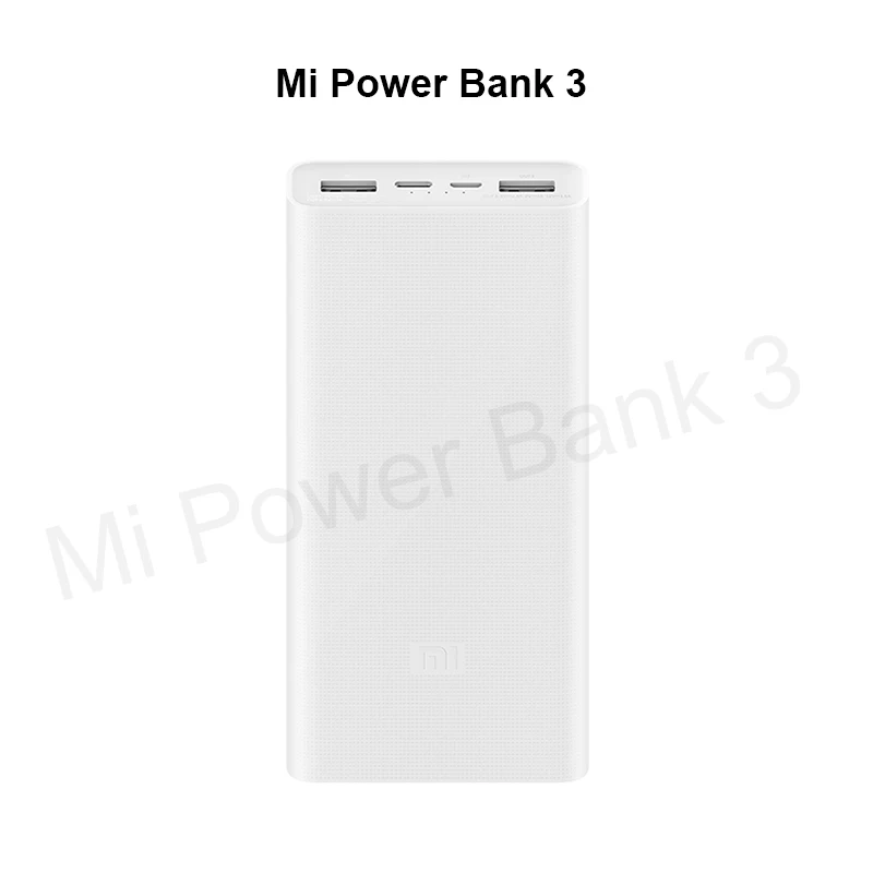 Xiaomi Mi внешний аккумулятор 3 PLM18ZM 20000 мАч 18 Вт двустороннее быстрое зарядное устройство type-C 20000 мАч Внешний аккумулятор для iPhone 11 Pro samsung - Цвет: Power Bank 3