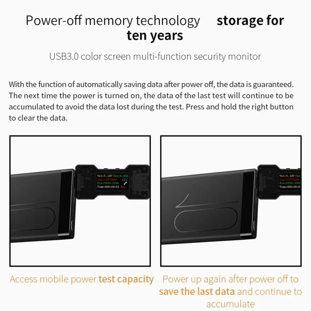 FNB18 USB тестер постоянного тока цифровой измеритель напряжения Амперметр Вольтметр Амперметр усилитель детектор напряжения power Bank индикатор зарядного устройства