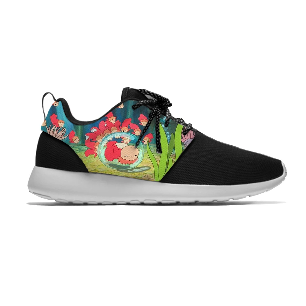 

Ponyo on the Cliff Anime Cute Kawaii Funny Fashion Kids Sport Running Shoes Casual Breathable Print Sneakers Boys Children Girls