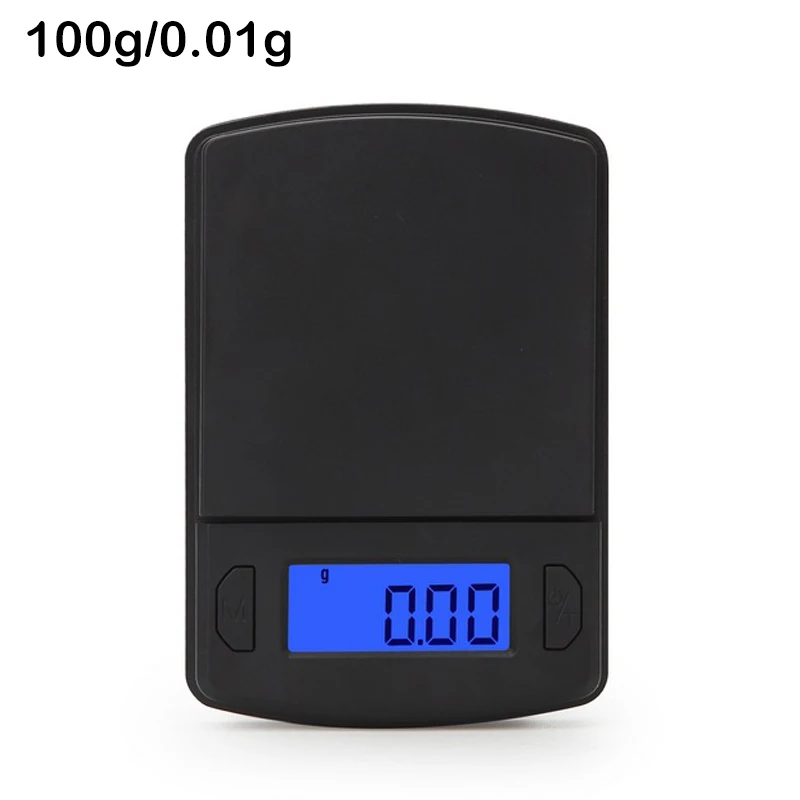 100g-0.01g Высокоточные карманные цифровые весы для золота, ювелирные весы, вес грамма, ЖК-электронные мини-весы - Цвет: 100g-0.01g