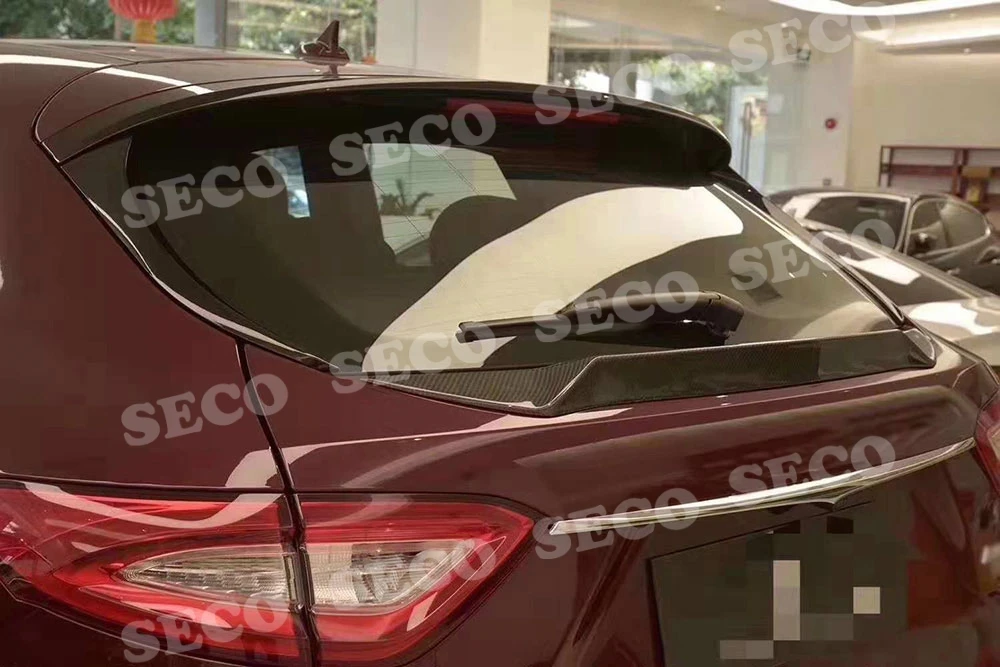 Для Maserati Levante S спортивный спойлер- углеродное волокно задний спойлер загрузки средние крылья FRP отделка багажника стикер стайлинга автомобиля