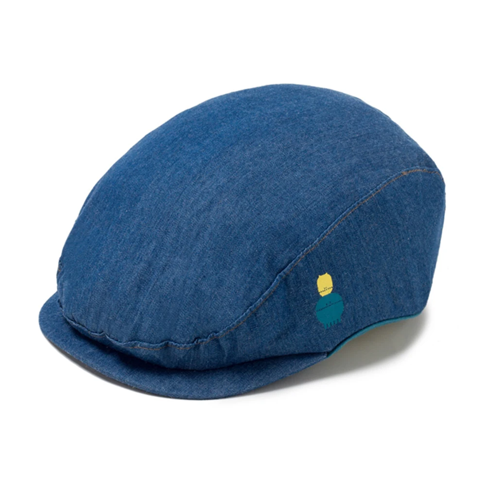 Baby Hat Kids Caps Blue Autumn Berets Cotton Newborn Caps Baby Children Accessories Adjust Hat Kids Party Top Dress KB-MZ118