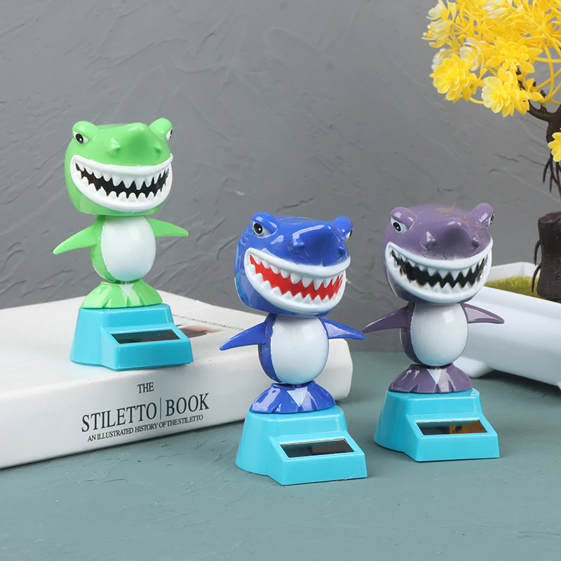 1PC Creative Solar Powered Cute Shark Shaking Head Car Ornament Solar Toys Classic Swing Doll Auto Dashboard Accessories Toys 3 1PC Creative Solar Powered Cute Shark Shaking Head Car Ornament Solar Toys Classic Swing Doll Auto Dashboard Accessories Toys 3