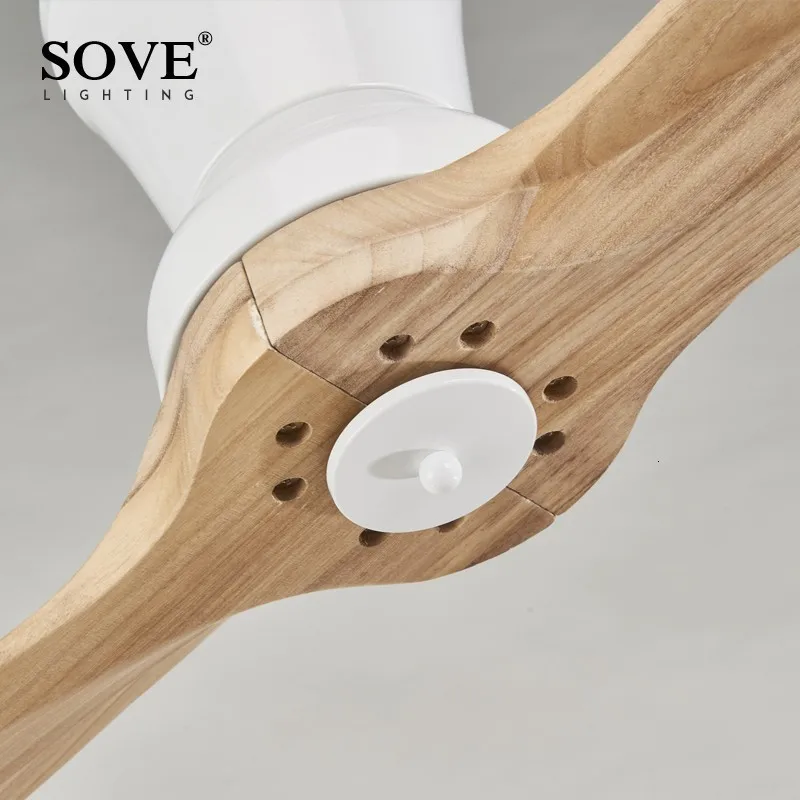 Modern Led Village Industrial Wooden Ceiling Fan With Lights Wood